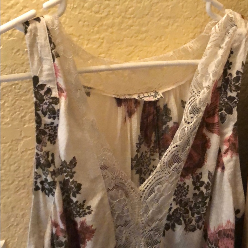 Free People Floral Dress with lace
